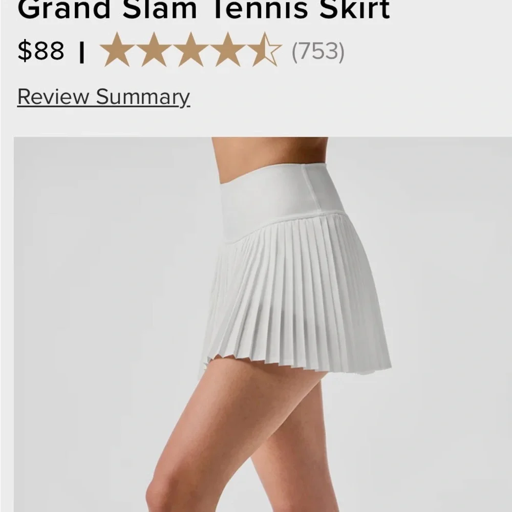 Alo grand slam tennis skort